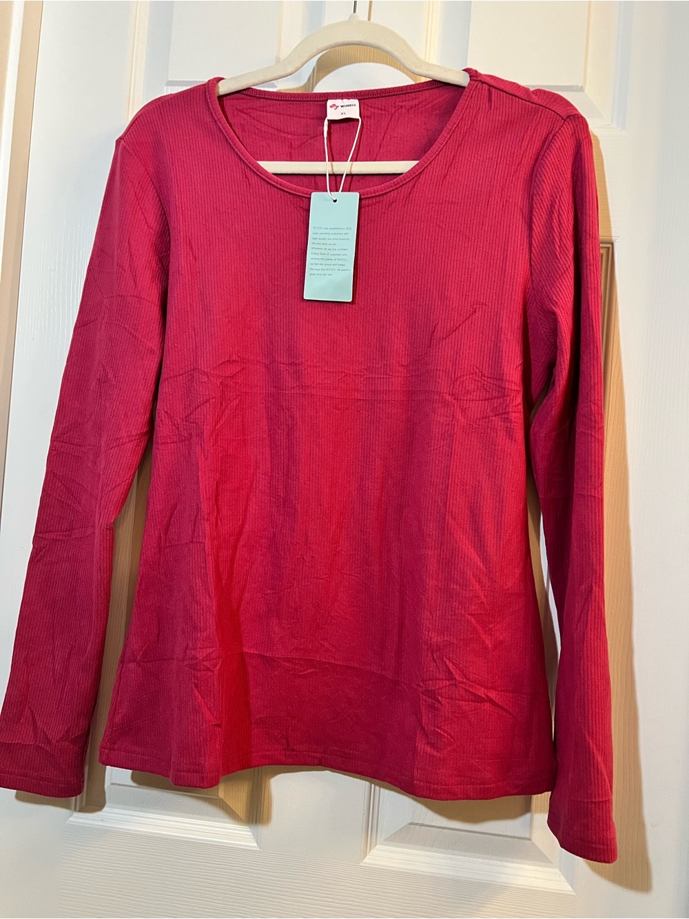 🦋 NWT  Classic wiholl Ribbed Long-Sleeve Tee - Pink